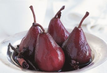 Cook to Impress: Pears Poached in Pinot Noir